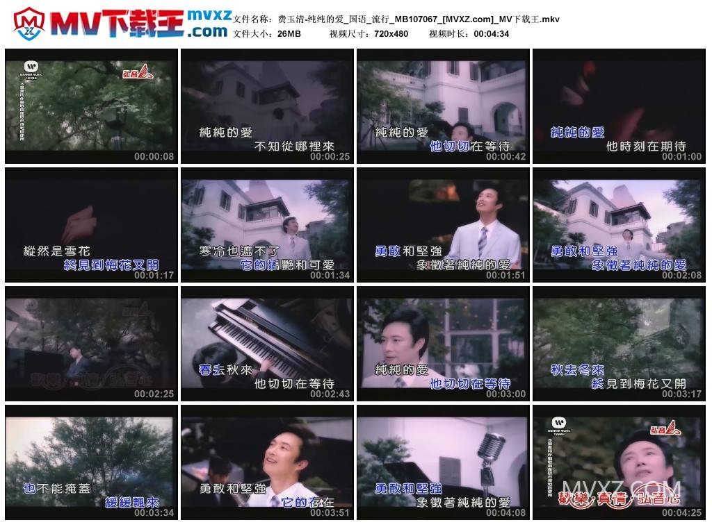 费玉清-纯纯的爱_国语_流行_MB107067